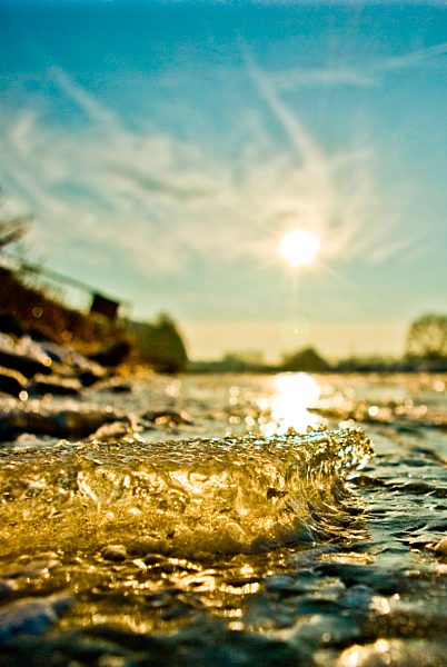 Winter this frozen branch canal near Osnabrueck 8