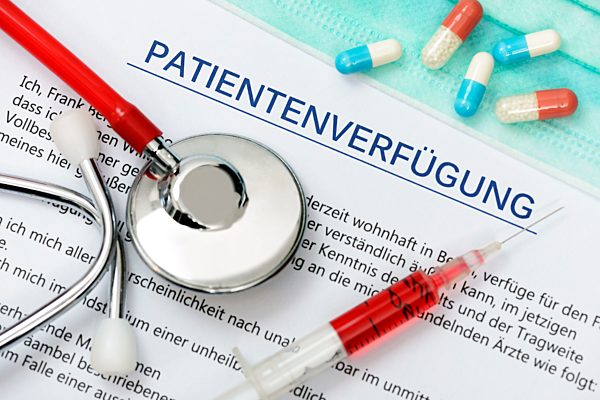 Living will and stethoscope