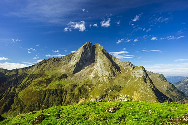 Ostseite der Höfats 2259m, Allgäuer Alpen, Allgäu, Bayern, Deutschland, Europa