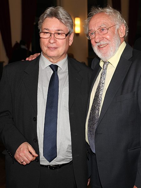 OB von Dessau Roßlau Peter Kuras und Ehrenbürger Dieter Hallervorden beim...