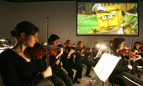 Das Philharmonische Orchester des Erfurter Theaters probt am Donnerstag (09...