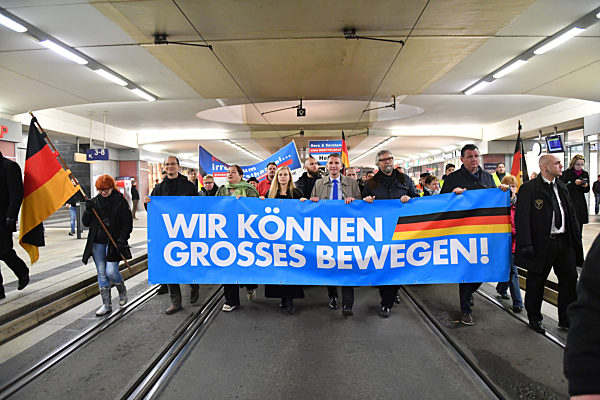 AfD-Demonstration in Erfurt