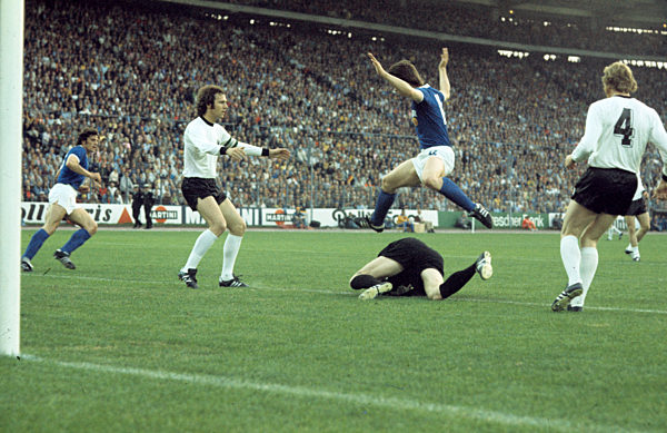 DDR -  Fußball-WM 1974 - BRD - DDR 0:1 in Hamburg