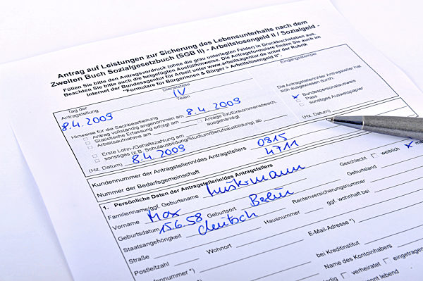 Antrag auf Arbeitslosengeld II, Hartz IV