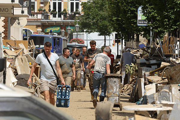 Flutkatastrophe im Ahrtal, Bad Neuenahr, 22.07.2021,   Foto: EIBNER/Joerg Niebergall