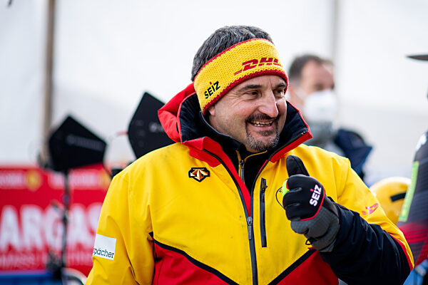 CH, FIL Luge 9. Eberspaecher Weltcup und Europameisterschaft, St. Moritz Rennrodeln Einsitzer Maenner, 22.01.2022, Saison 2021/2022