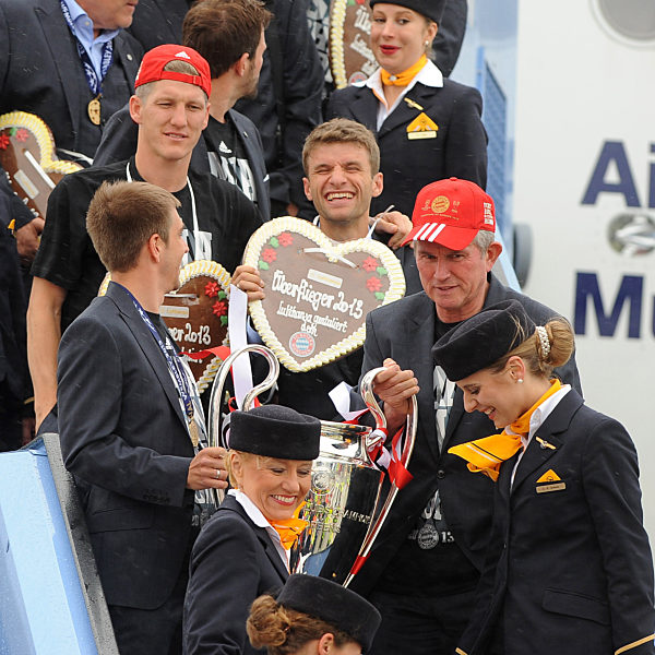 Ankunft von Bayern Muenchen