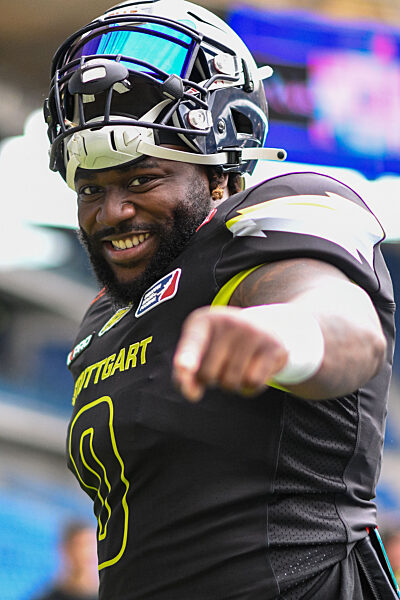 Stuttgart Surge vs. Munich Ravens, American Football, European League of Football, Spieltag 1, Saison 2024, 26.05.2024