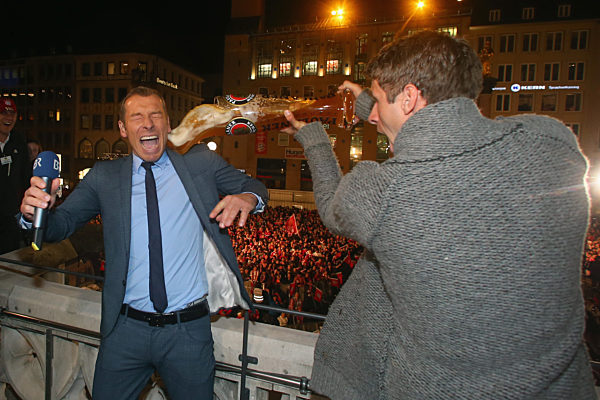 FC Bayern Muenchen feiert den Gewinn der Deutschen Meisterschaft