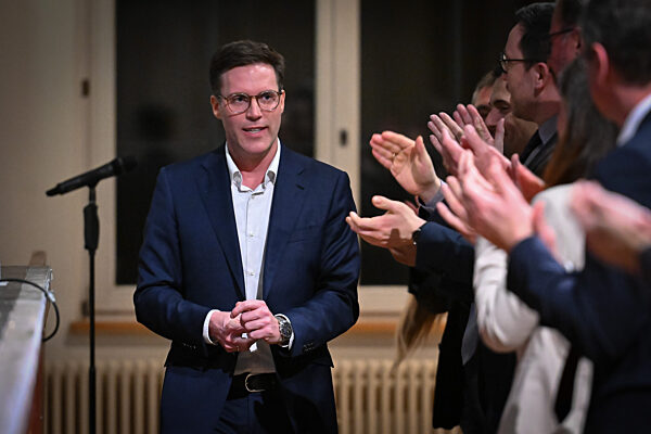 Manuel Hagel (Spitzenkandidat der CDU), Motto Wirtschaft, Wohlstand, Werte Gut fürs Land, Wahlkampf, Landtagswahl 2026 Baden-Wuerttemberg, Festhalle Rottenburg am Neckar, 27.01.2026