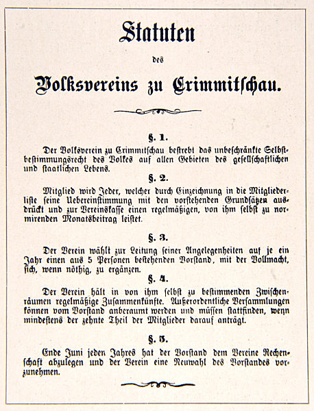 Arbeiterbewegung Crimmitschau