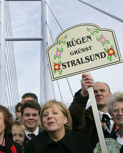 Eröffnung Rügenbrücke - Merkel