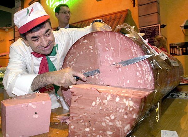 Riesen-Mortadella auf der Internationalen Grünen Woche