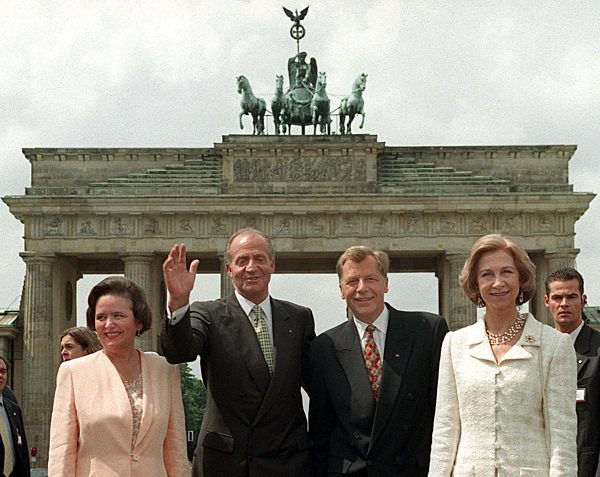 Spanisches Königspaar besucht das Brandenburger Tor