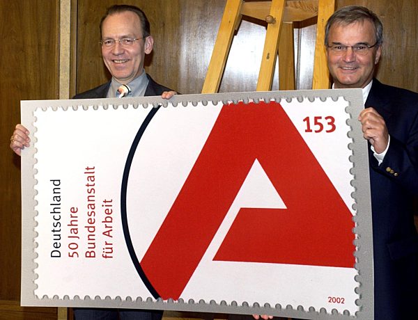 Sonderbriefmarke 50 Jahre Bundesanstalt für Arbeit
