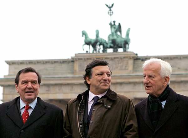 Europäische Kulturkonferenz - Schröder Barroso von Weizsäcker vor