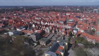 Luftaufnahme, Altstadt, Lüneburg, Niedersachsen, Deutschland