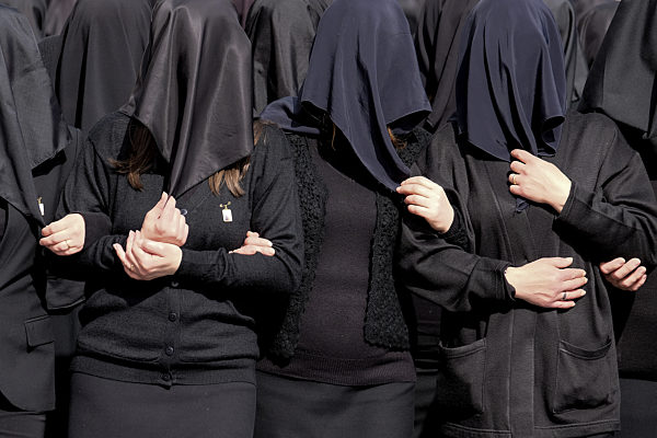 Italy, Holy Week, the procession of the Desolate of Canosa di Puglia