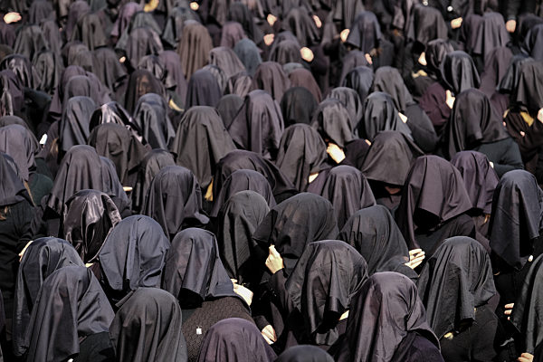 Italy, Holy Week, the procession of the Desolate of Canosa di Puglia