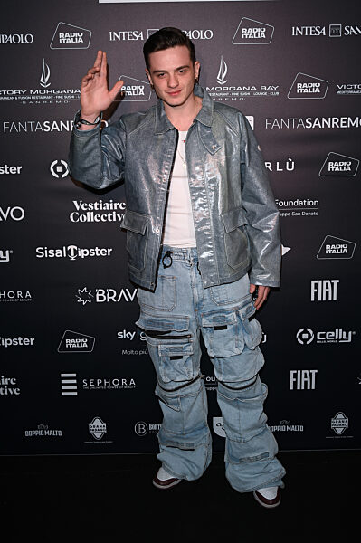 Sanremo, 73rd Italian Song Festival - Arrivals at the Radio Italia party