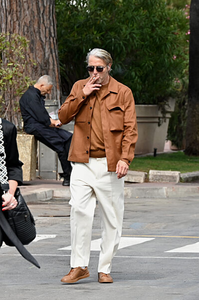 76th Cannes Film Festival 2023, celebrity sighting, Mads Mikkelsen and wife Hanne Jacobsen on the Croisette