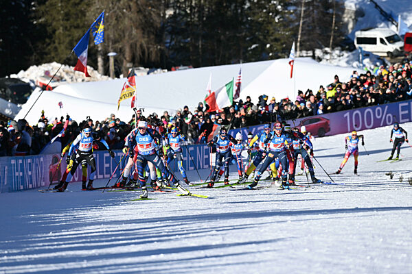 Biathlon race - IBU Biathlon World Cup 2024 - Mixed Relay (W+M)