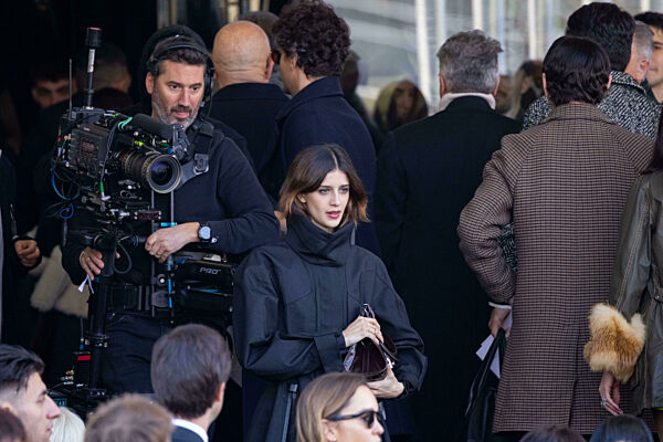 News - Prada - Arrivals - Milan Fashion Week - Womenswear Fall/Winter 2025/2026