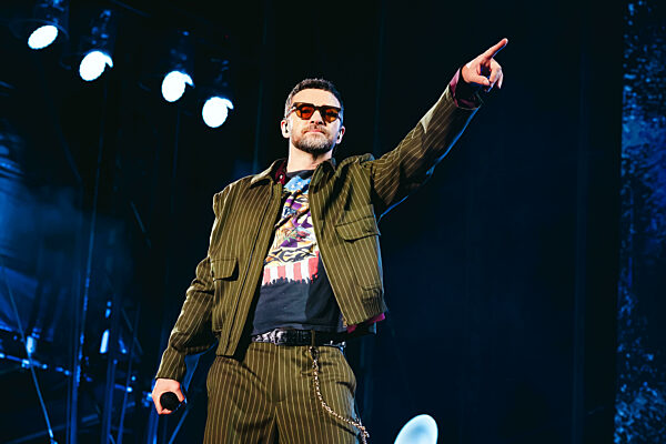 Milan, Justin Timberlake performs in concert during the I-Days Milano Coca-Cola 2025 festival at the SNAI San Siro Hippodrome