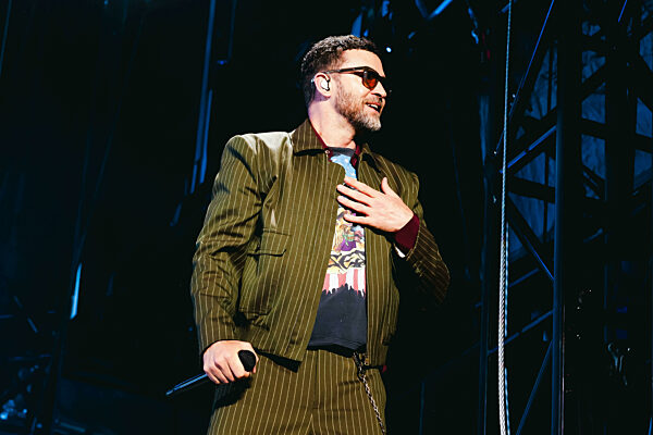 Milan, Justin Timberlake performs in concert during the I-Days Milano Coca-Cola 2025 festival at the SNAI San Siro Hippodrome