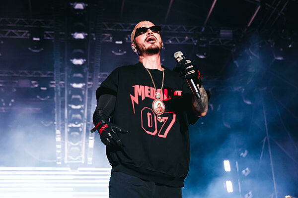 Milan, J Balvin performs in concert during the Back To The Rayo Tour at Carroponte