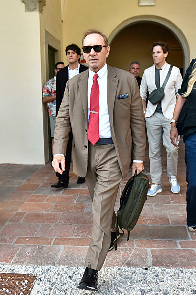 Lucca, Arrival of American actor Kevin Spacey at the San Micheletto complex