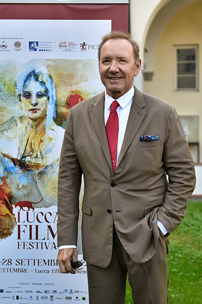 Lucca, Arrival of American actor Kevin Spacey at the San Micheletto complex