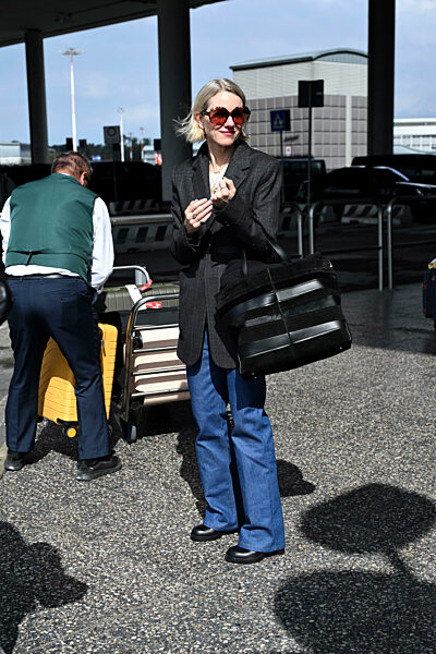 Milan, Naomi Watts's arrival at Malpensa Airport