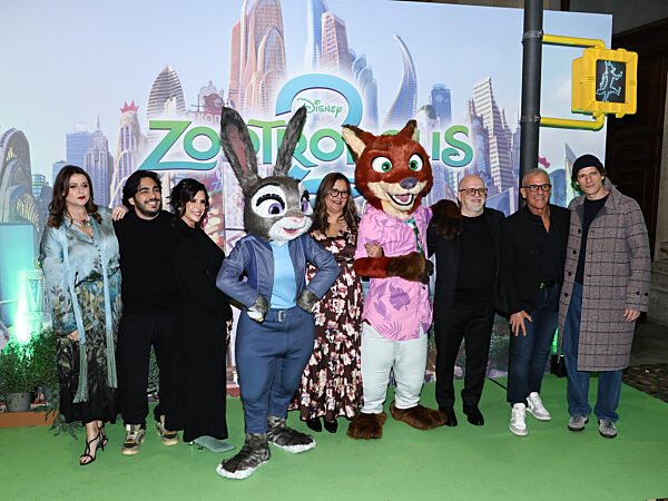 Rome, Premiere of the animated film "Zootopia 2"