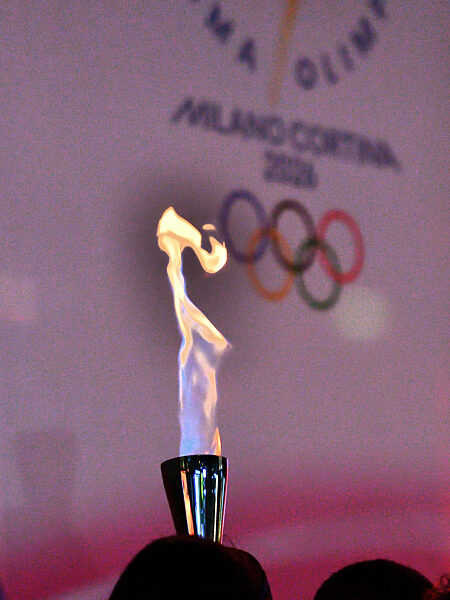 GIOCHI OLIMPICI - Olimpiadi Invernali Milano-Cortina 2026 - Passage of the Olympic Flame in Sondrio