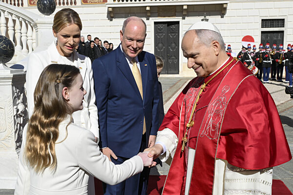 MONCO - POPE  LEO XIV  DURING HIS APOSTOLIC VISIT TO MONTE CARLO, MONACO- 2026/3/28