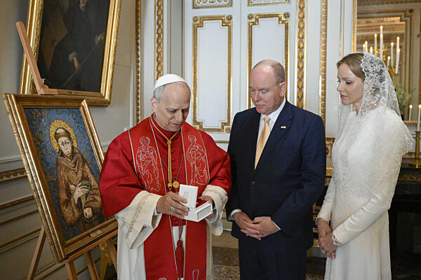 MONCO - POPE  LEO XIV  DURING HIS APOSTOLIC VISIT TO MONTE CARLO, MONACO- 2026/3/28