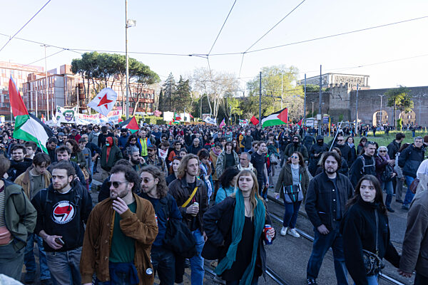 Rome, "No Kings Day" Demonstration