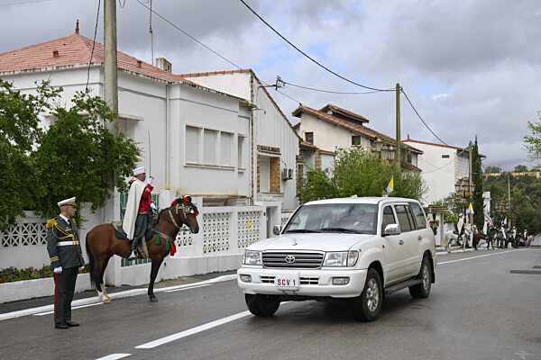 ALGERIA - POPE  LEO XIV  DURING THE COURTESY VISIT TO ALGERIAN PRESIDENT ABDELMADJID TEBBOUNE - 2026/4/13