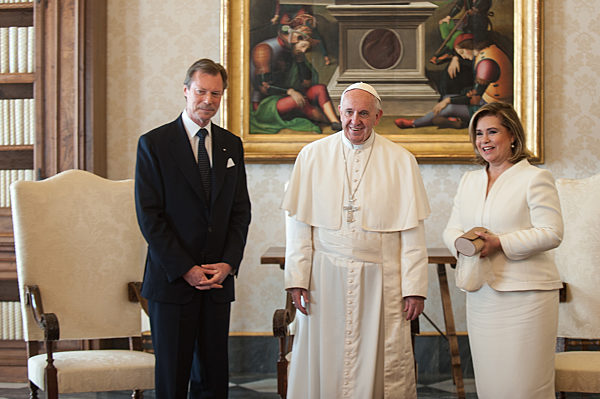 LUXEMBURGS ROYALS bei Audienz mit dem Papst