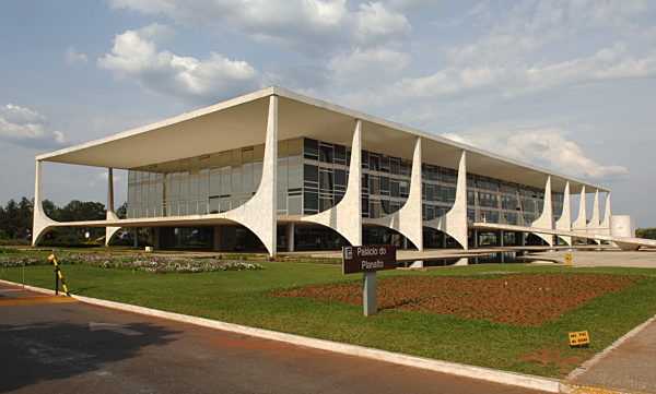 Der Präsidentenpalast in Brasilia