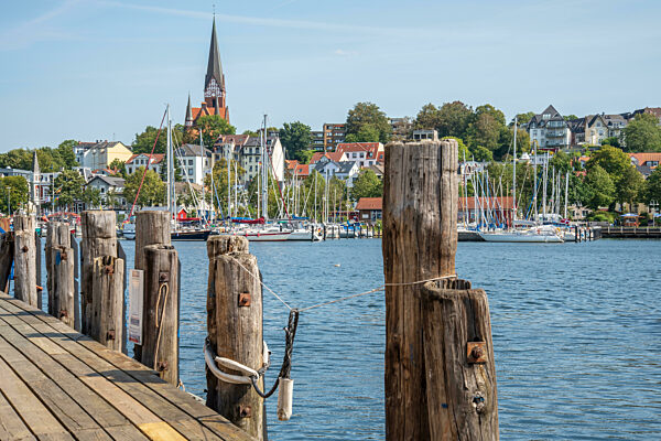 Bootssteg in der Flensburger Förde