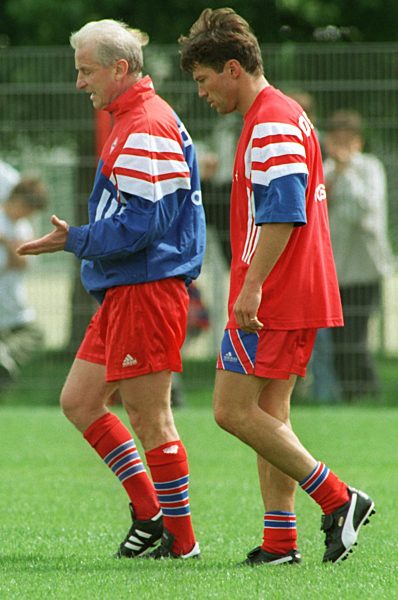 Trapattoni und Matthäus bei 1. Training