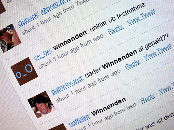 Amoklauf Winnenden - Internet