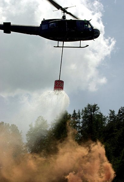 Bundeswehr-Hubschrauber bei Gebirgsübung