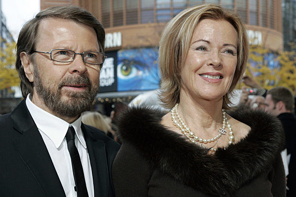Die Mitglieder der ehemaligen schwedischen Musikgruppe Abba...