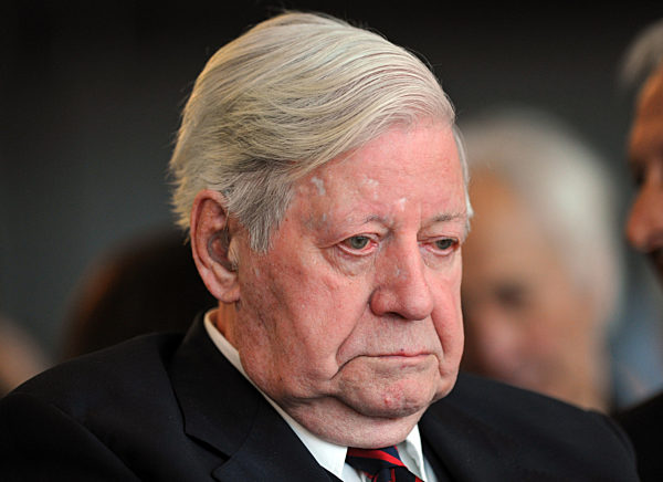 Former chancellor Helmut Schmidt