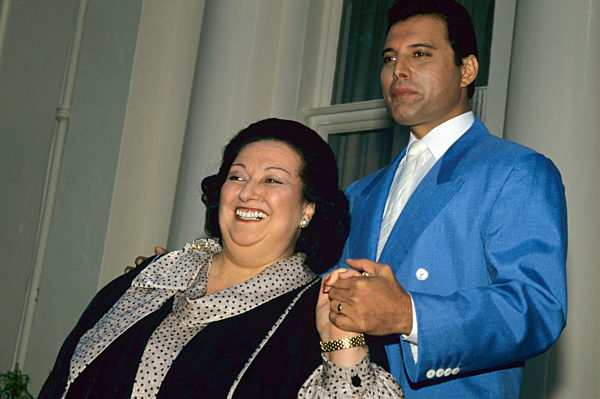 Freddie Mercury und Montserrat Caballé in London