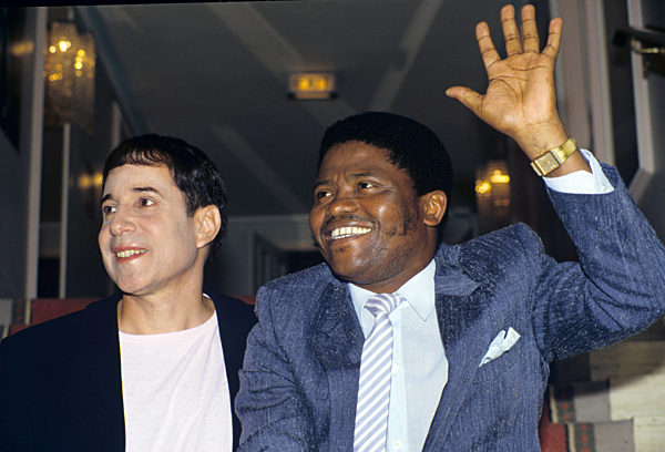 Paul Simon und Joseph Shabalala in London