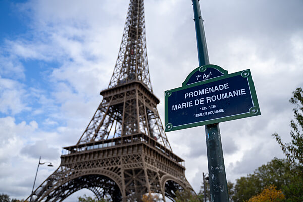 Symbolbild: Eiffelturm von der Promenade Marie de Roumanie, 26.10.2025